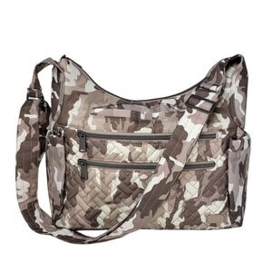 Lug‎ Camper SE Crossbody Bag Camo Taupe Special Edition RFID Purse Organizer